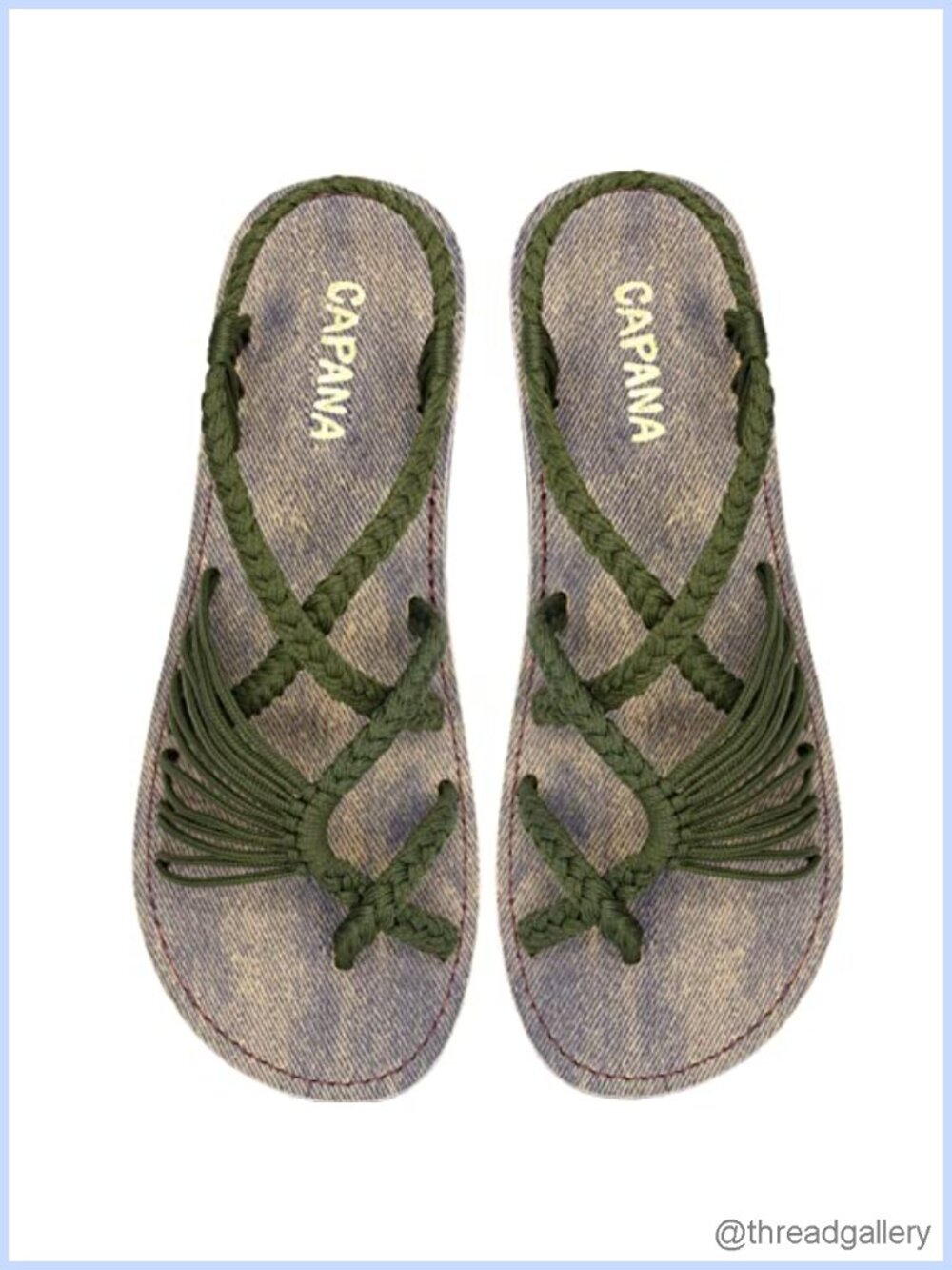 Woven Flat Sandals Strappy Braided Recycled Rubber Waterproof